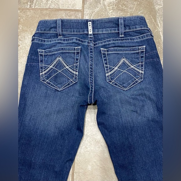 Ariat R.E.A.L. Western Straight Denim  Jeans 29x33 Stretch EUC - Picture 4 of 11